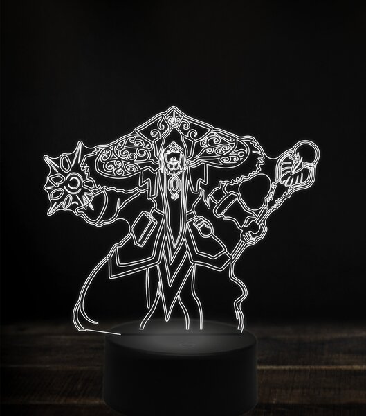 Beling 3D lampa, magus medivh, 7 Farebná V1LA