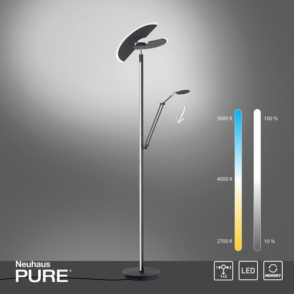 STOJACIA LED LAMPA, 87/44/202 cm - Interiérové svietidlá