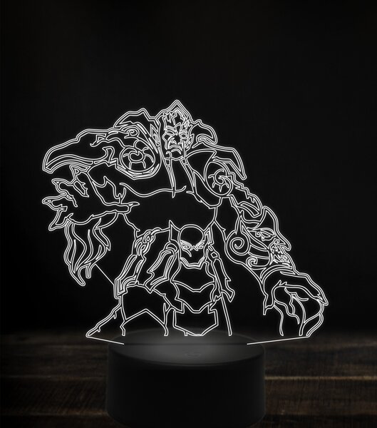 Beling 3D lampa, lord archimonde, 7 Farebná V1LD