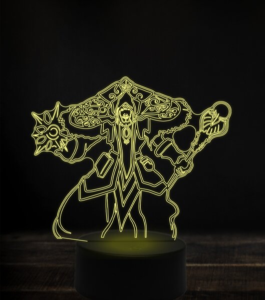Beling 3D lampa, magus medivh, 7 Farebná V1LA