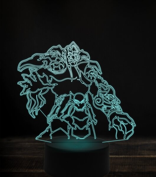Beling 3D lampa, lord archimonde, 7 Farebná V1LD