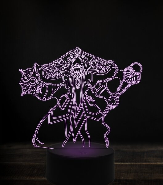 Beling 3D lampa, magus medivh, 7 Farebná V1LA