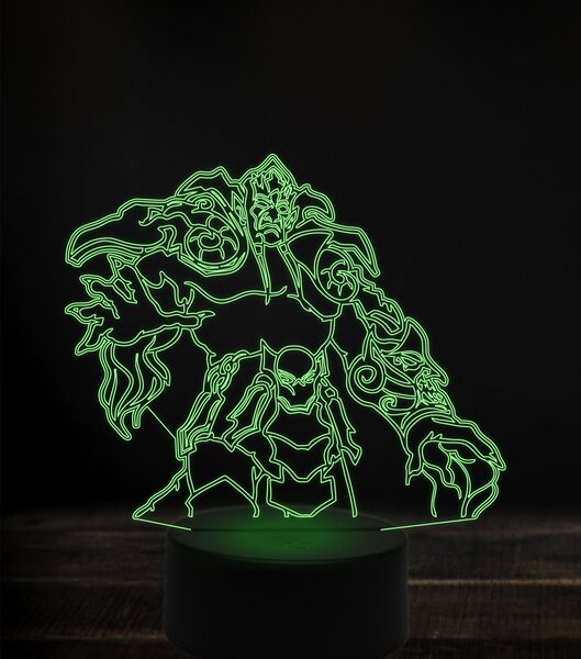 Beling 3D lampa, lord archimonde, 7 Farebná V1LD