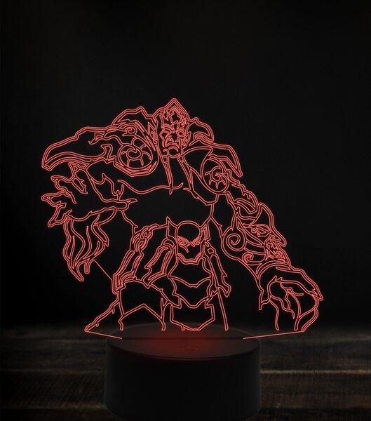 Beling 3D lampa, lord archimonde, 7 Farebná V1LD