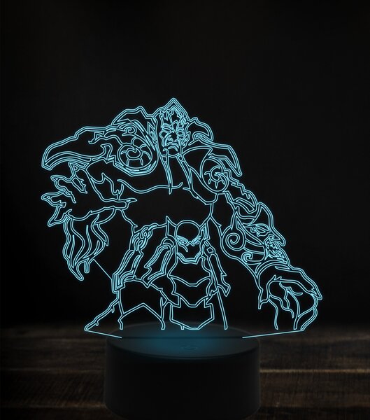Beling 3D lampa, lord archimonde, 7 Farebná V1LD