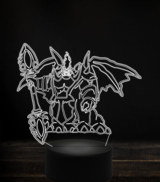 Beling 3D lampa, mannoroth the destructor, 7 Farebná V1LN