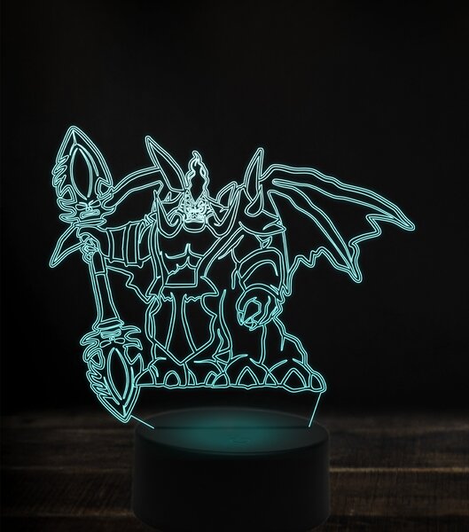 Beling 3D lampa, mannoroth the destructor, 7 Farebná V1LN