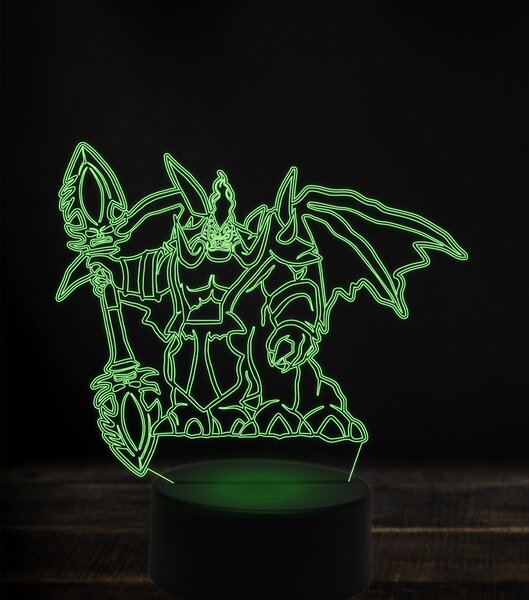 Beling 3D lampa, mannoroth the destructor, 7 Farebná V1LN