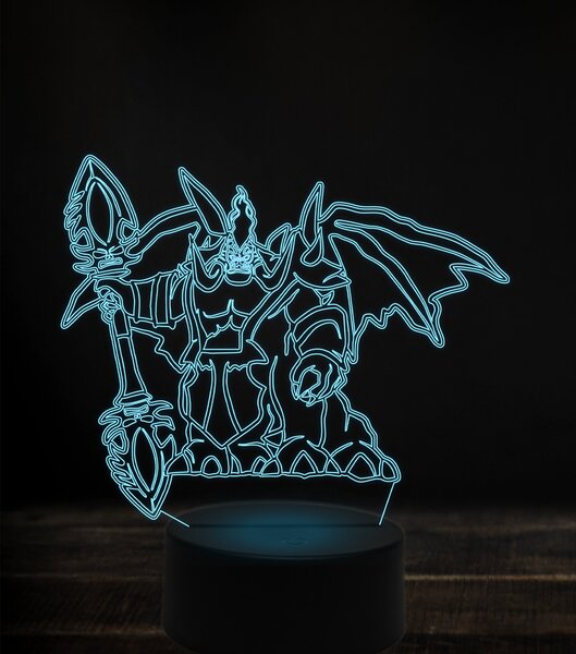 Beling 3D lampa, mannoroth the destructor, 7 Farebná V1LN