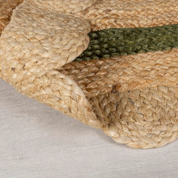 RUČNE TKANÝ KOBEREC, 120/170 cm zelená, prírodná farba Flair Rugs - Online Only bytové doplnky, Online Only