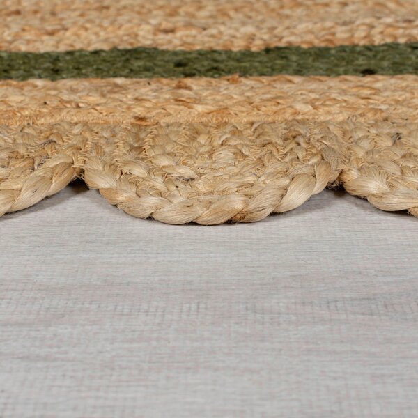RUČNE TKANÝ KOBEREC, 120/170 cm zelená, prírodná farba Flair Rugs - Online Only bytové doplnky, Online Only