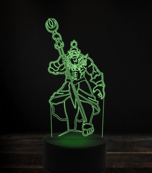 Beling 3D lampa, neltharion, 7 Farebná V1LC