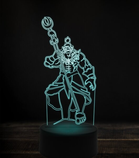 Beling 3D lampa, neltharion, 7 Farebná V1LC
