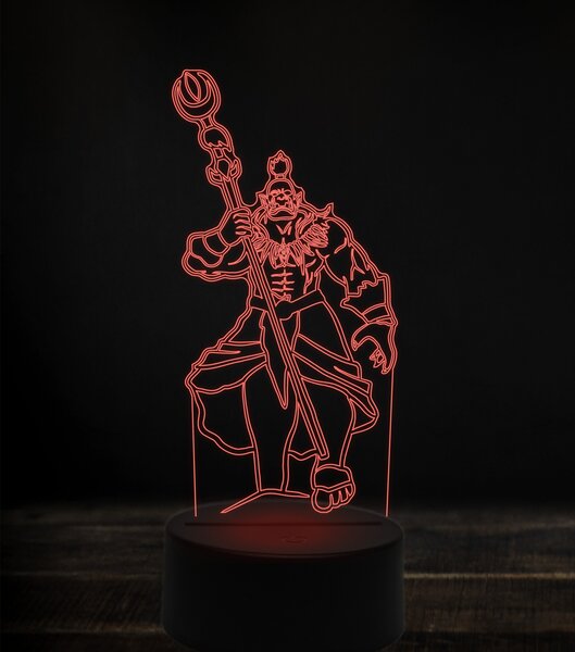 Beling 3D lampa, neltharion, 7 Farebná V1LC