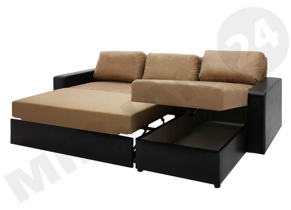 Mirjan24 Rohová sedacia súprava Deco, Dostupné poťahy: Soft 066 + Lux 02, Strana: pravá 5902928045901