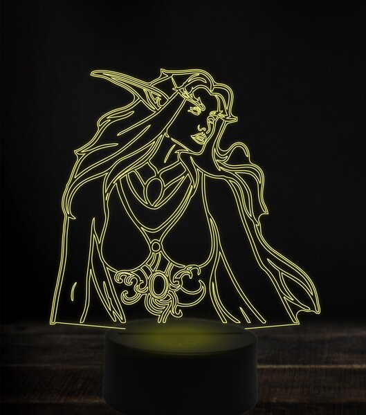 Beling 3D lampa, tyranda wisperwind, 7 Farebná V1Z