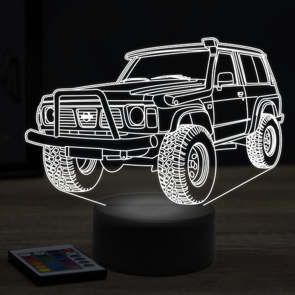 Beling 3D lampa, nissan safari 1995, 7 farebná Y1