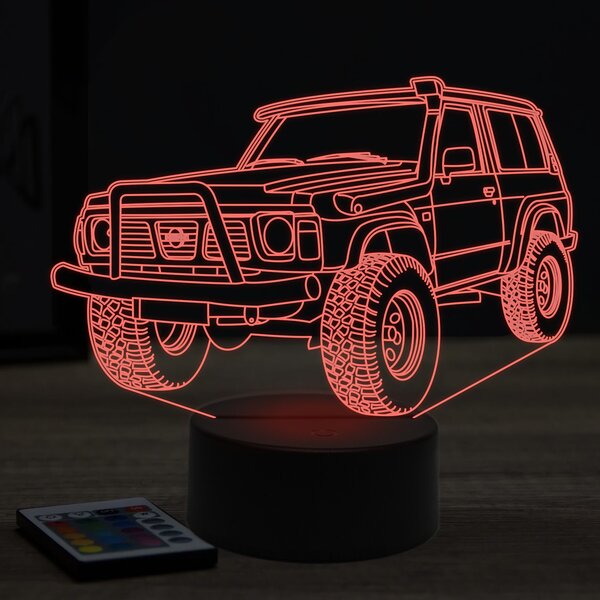Beling 3D lampa, nissan safari 1995, 7 farebná Y1
