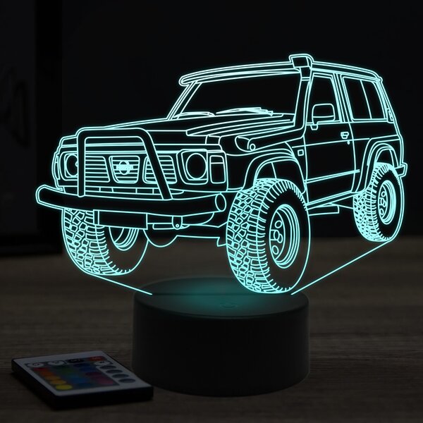 Beling 3D lampa, nissan safari 1995, 7 farebná Y1