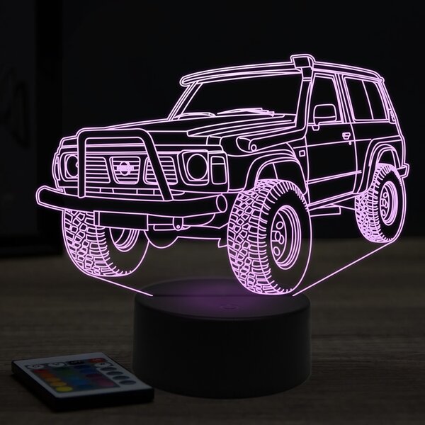 Beling 3D lampa, nissan safari 1995, 7 farebná Y1