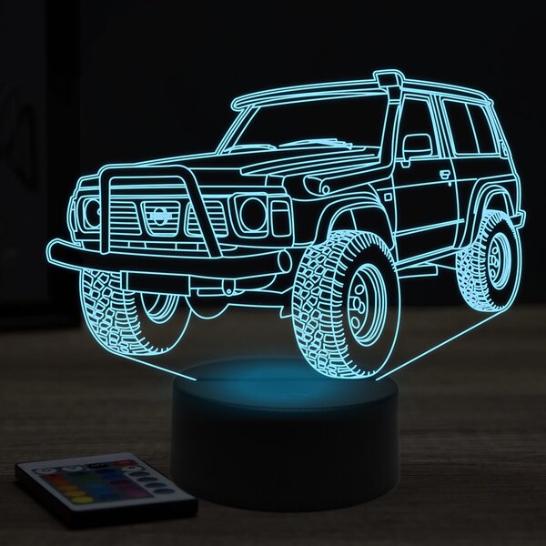 Beling 3D lampa, nissan safari 1995, 7 farebná Y1