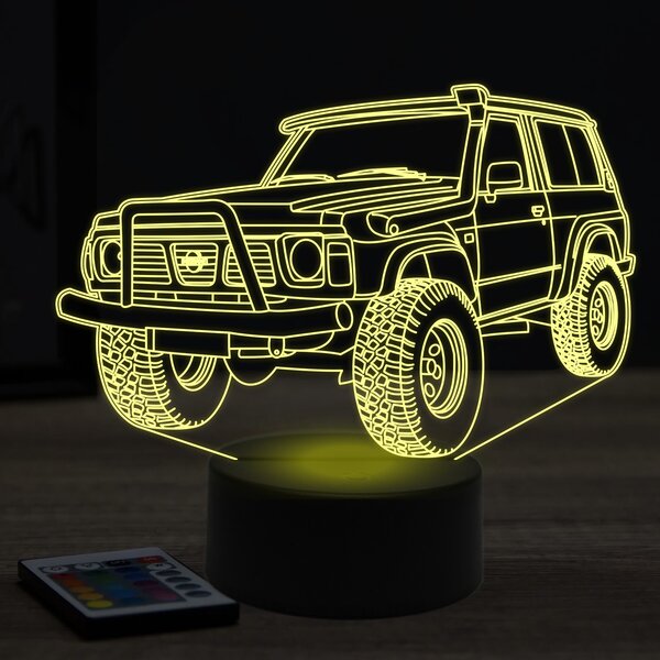 Beling 3D lampa, nissan safari 1995, 7 farebná Y1