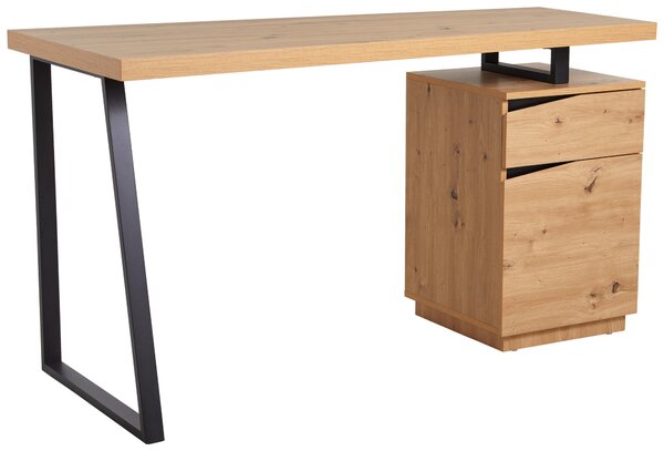 PÍSACÍ STÔL, čierna, farba duba, 140/60/74 cm Livetastic - Online Only kancelárie, Online Only