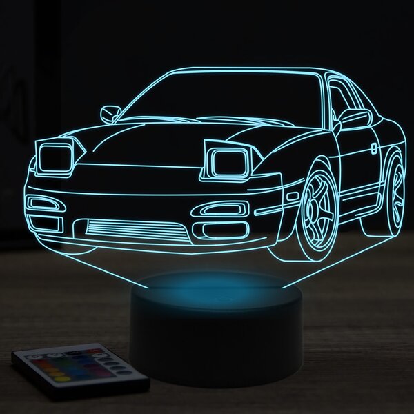 Beling 3D lampa, nissan 240SX, 7 farebná Y5