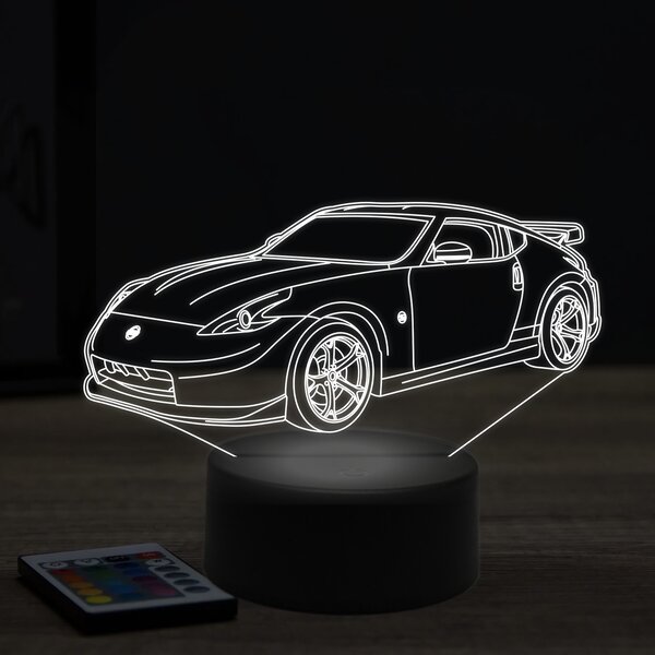 Beling 3D lampa, nissan 370Z, 7 farebná Y8