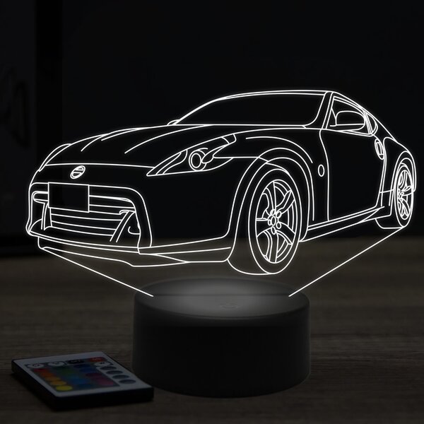 Beling 3D lampa, nissan 370Z, 7 farebná Y8