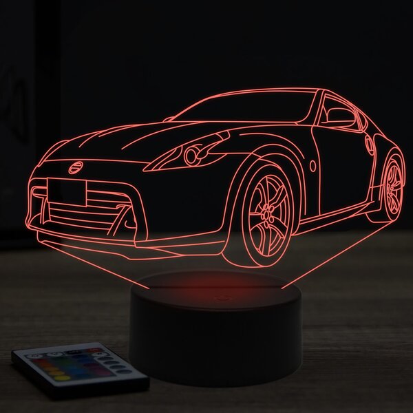 Beling 3D lampa, nissan 370Z, 7 farebná Y8