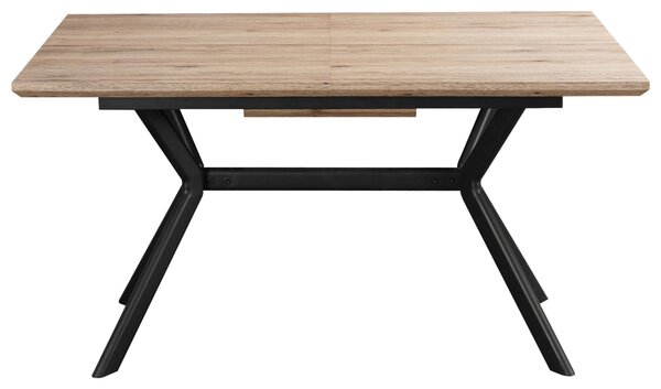 JEDÁLENSKÝ STÔL, prírodná farba, čierna, 140/90/76 cm MID.YOU - Stoly, Online Only