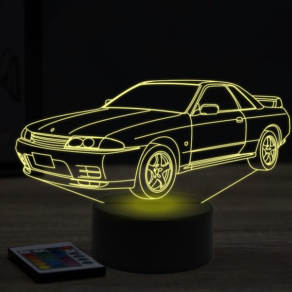 Beling 3D lampa,nissan GTR R32, 7 farebná Y11