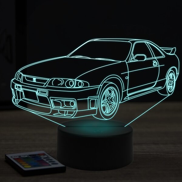 Beling 3D lampa,nissan GTR R33, 7 farebná Y112