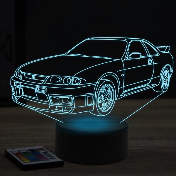 Beling 3D lampa,nissan GTR R33, 7 farebná Y112