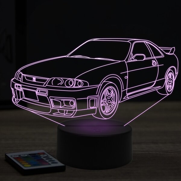 Beling 3D lampa,nissan GTR R33, 7 farebná Y112