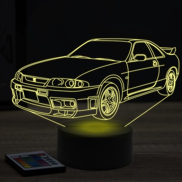 Beling 3D lampa,nissan GTR R33, 7 farebná Y112