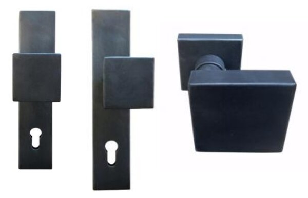 GALBUSERA Kované bezpečnostné kovanie 4405 - 92 mm, kľučka/kľučka, červeno-hnedá corten