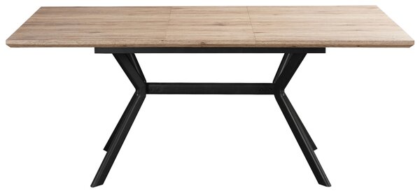 JEDÁLENSKÝ STÔL, prírodná farba, čierna, 140/90/76 cm MID.YOU - Stoly, Online Only