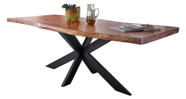 JEDÁLENSKÝ STÔL, akácia, farba akácie, 160/90/76 cm P & B - Stoly, Online Only