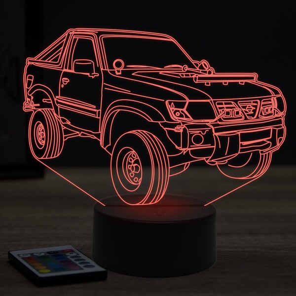 Beling 3D lampa,nissan offroad pickup , 7 farebná Y117