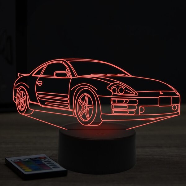 Beling 3D lampa, mitsubishi eclipse 7 farebná Y26