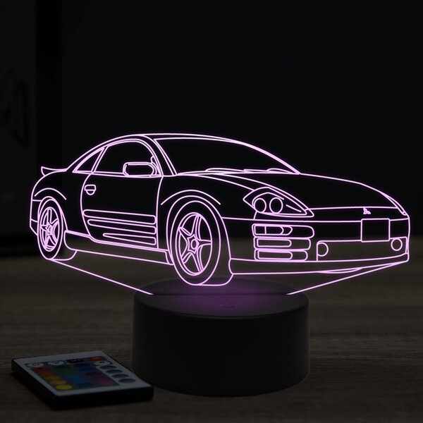 Beling 3D lampa, mitsubishi eclipse 7 farebná Y26