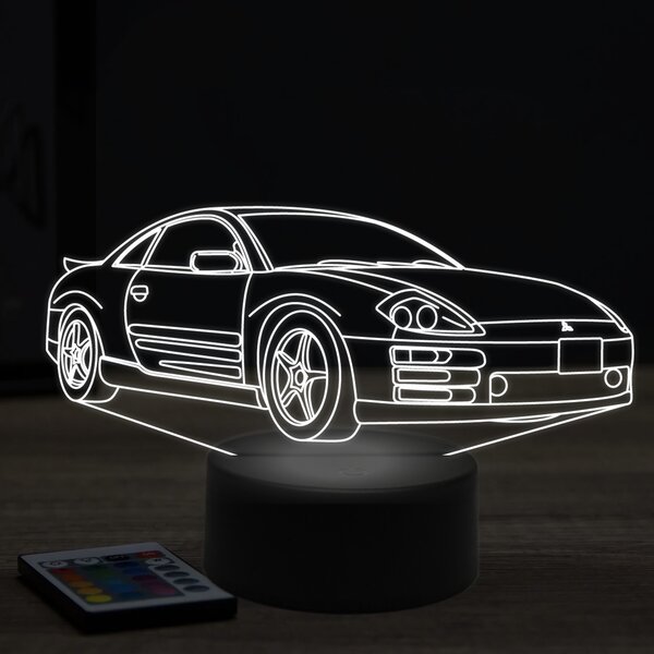 Beling 3D lampa, mitsubishi eclipse 7 farebná Y26