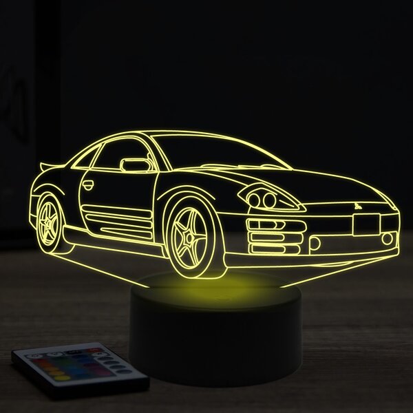 Beling 3D lampa, mitsubishi eclipse 7 farebná Y26