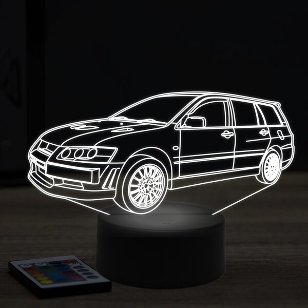Beling 3D lampa, mitsubishi evolution universal ,7 farebná Y32