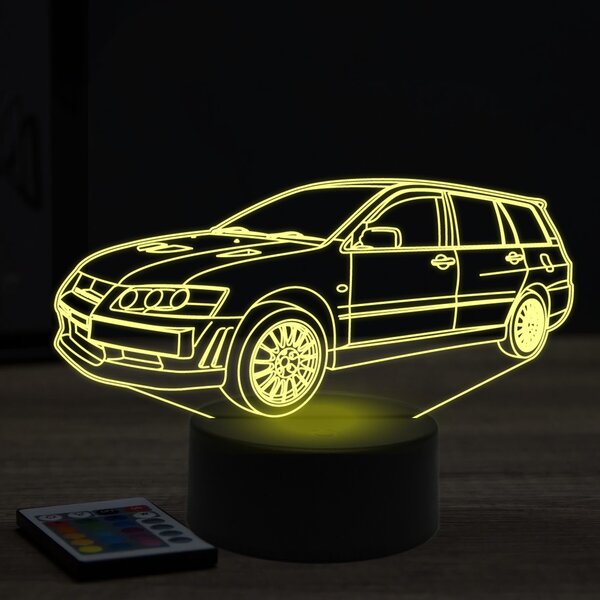 Beling 3D lampa, mitsubishi evolution universal ,7 farebná Y32