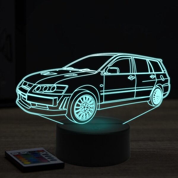 Beling 3D lampa, mitsubishi evolution universal ,7 farebná Y32