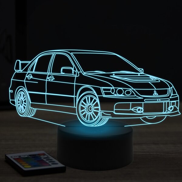 Beling 3D lampa, mitsubishi evolution 8,7 farebná Y31