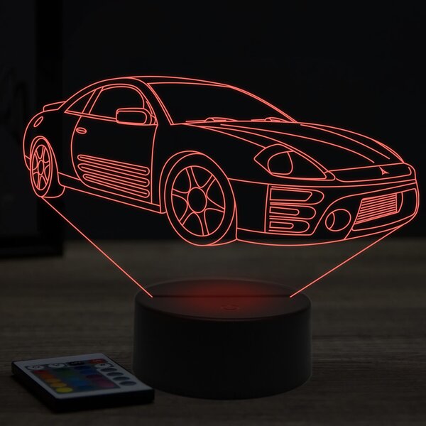 Beling 3D lampa, Mitsubishi eclipse 3g ,7 farebná Y37